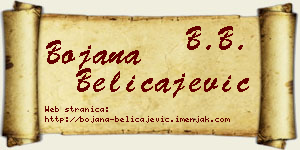 Bojana Beličajević vizit kartica